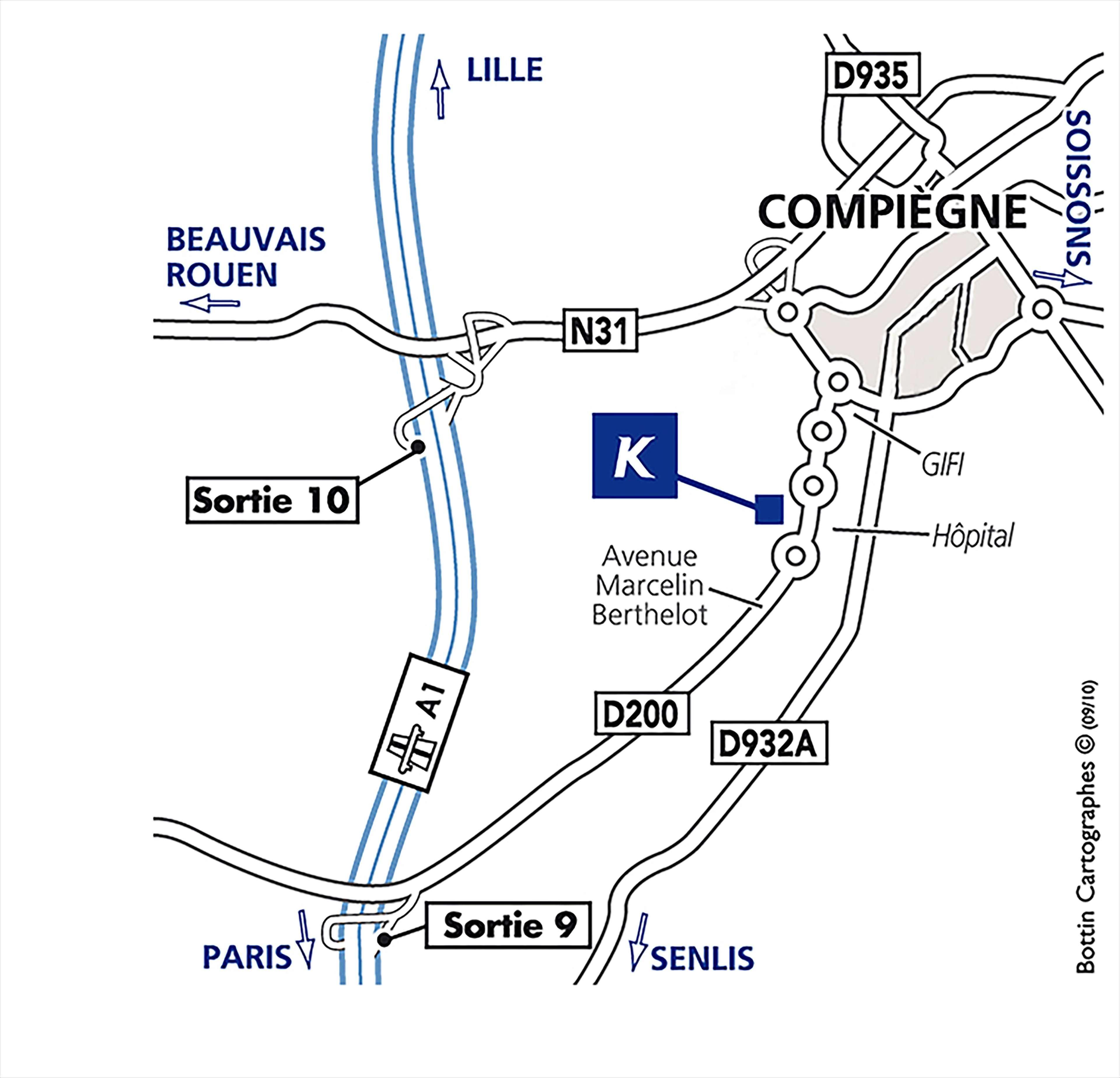 Kyriad Prestige Compiegne Jaux Buitenkant foto
